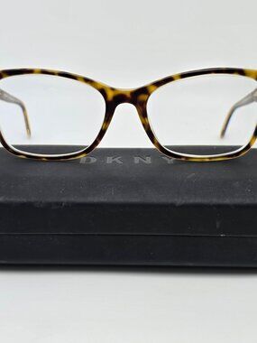 DKNY DY4650 3533 Tortoise on Crystal Clear Cat Eye Eyeglasses Frame w/ Case 51mm